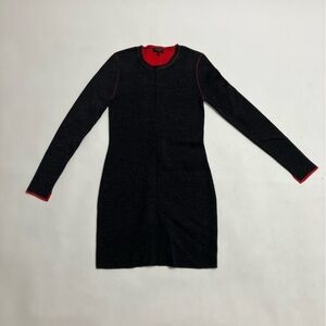 RAG & BONE inside out stitch long sleeve mini dress